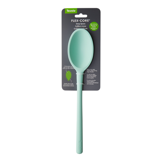 Tovolo "flex-core" All Silicone Deep Spoon (light Aqua)