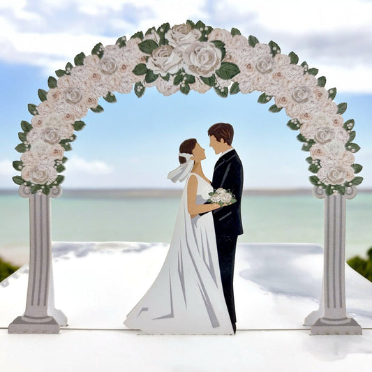 Colorpop Up Card Wedding Day Silver
