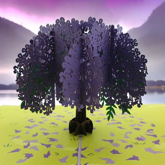 Colorpop Up Card Jacaranda Tree
