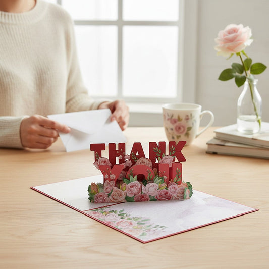 Colorpop Up Card Thank You Flowers