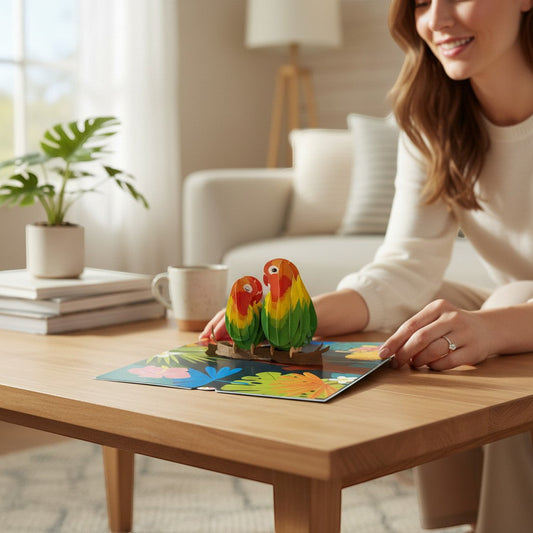 Colorpop Up Card Love Birds