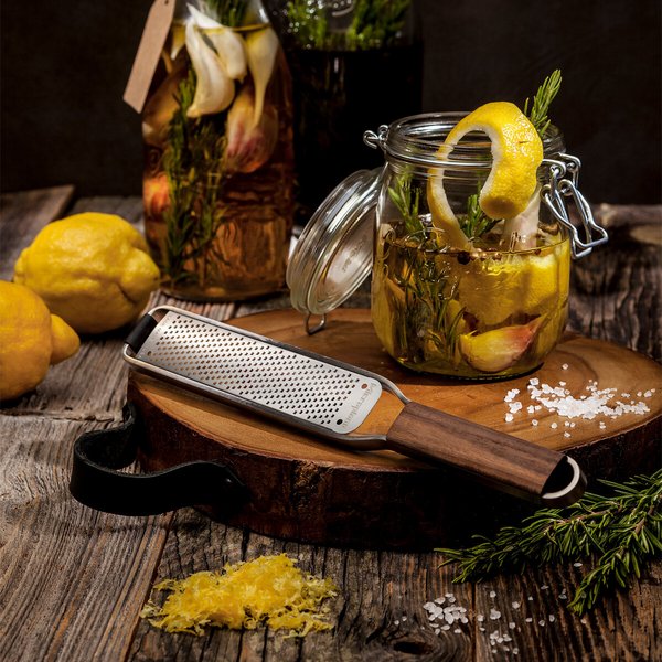 Microplane Master Series Rasp Style Zester Cheese Grater With Wood Handle