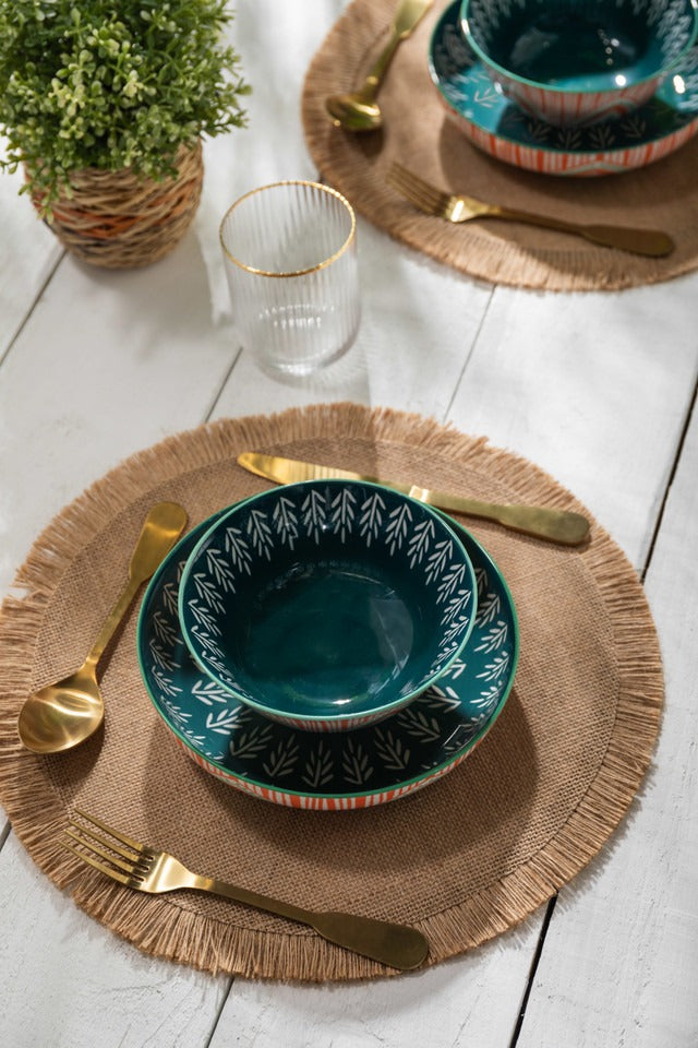 Mikasa Folk Pattern Stoneware Bowl, 900Ml, 21 X 5Cm