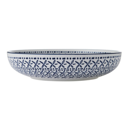 Mikasa Blue Mediterranean Stoneware Bowl, 900Ml, 21 X 5Cm
