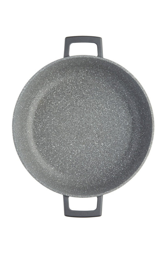 Mastercraft 2.5L Cast Aluminium Casserole Dish With Lid, Black, 20Cm