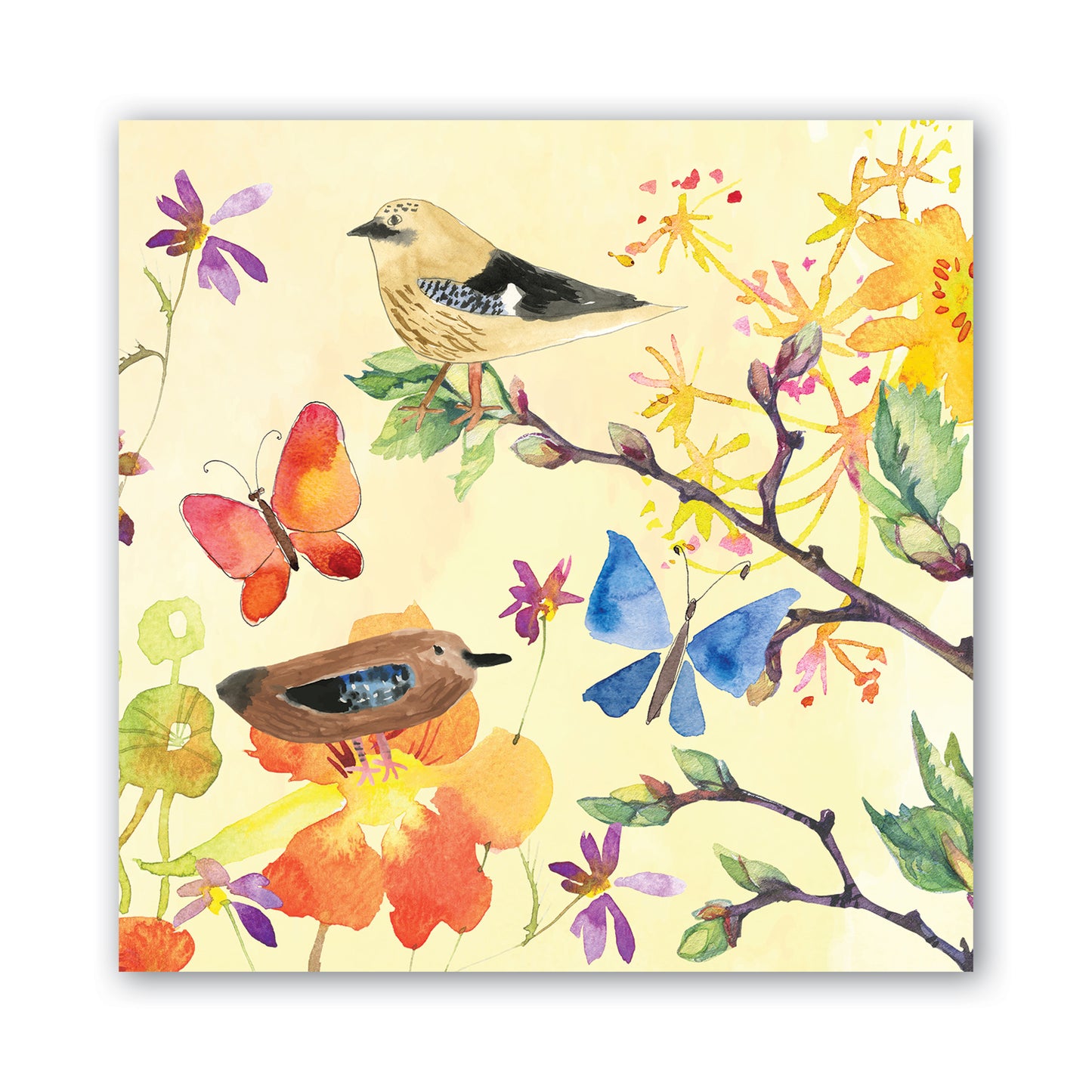 Cocktail Napkins Birds & Butterflies Michel Design Works