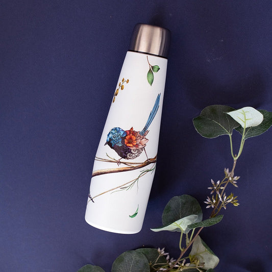 Double Wall Insulated Drink Bottle 550ml – Variegated Fairy-wren