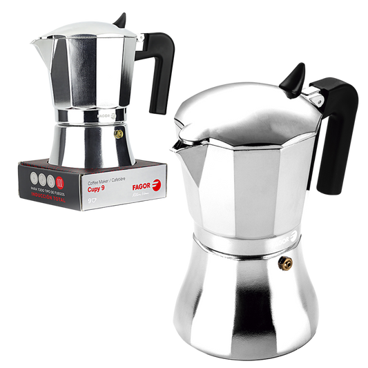 Fagor "cupy" 9 Cup Aluminium Espresso Maker