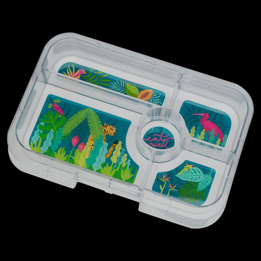 Yumbox Tapas Lunch Box 4 Compartment (antibes Blue - Jungle)