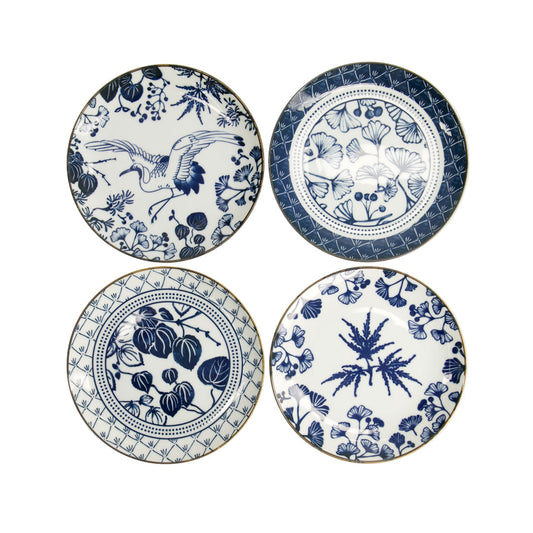 Td Flora Japonica Plate Giftset 4Pc 20Cm Mixed Gift Boxed