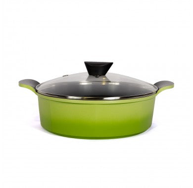 Neoflam Venn 28Cm Low Cassserole - Green Induction