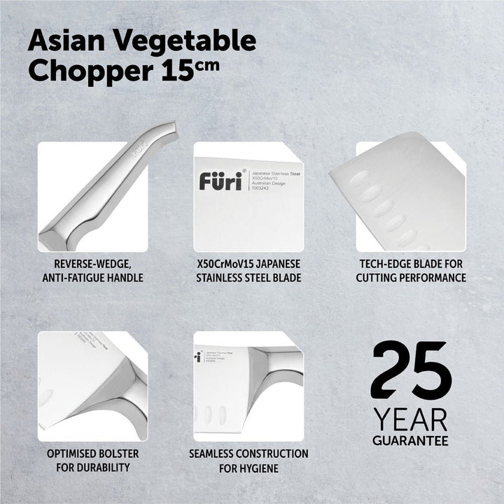 Furi Pro 15cm Asian Vegetable Chopper