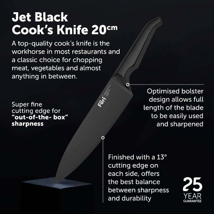 Furi Pro Jet Black 20Cm Cooks Knife