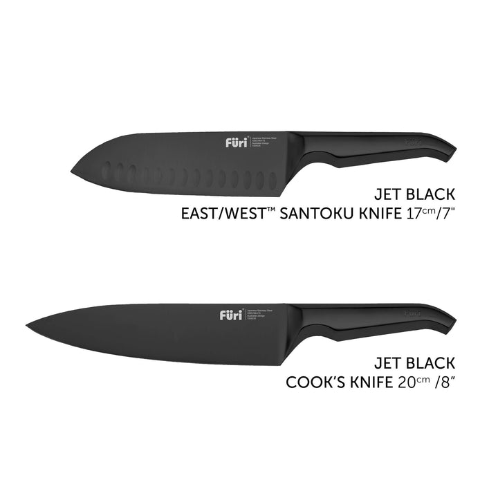 Furi Pro Jet Black 3 Piece Knife Set