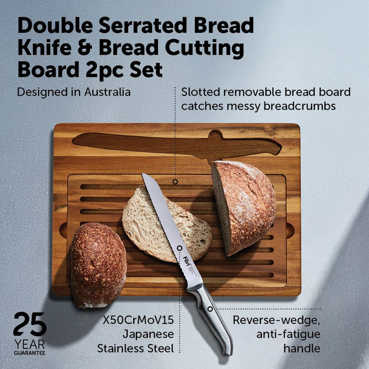 Furi Bread Knife And Board Set