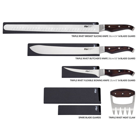 Furi Triple Rivet Pitmaster Roll Set 5 Piece