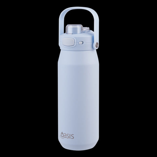Oasis Ceramic Lined S/s Triple Wall Insulated "capri" Drink Bottle W/ Quick Release Lid 750ml (periwinkle)