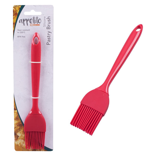 Appetito Silicone Pastry Brush 19Cm - Red