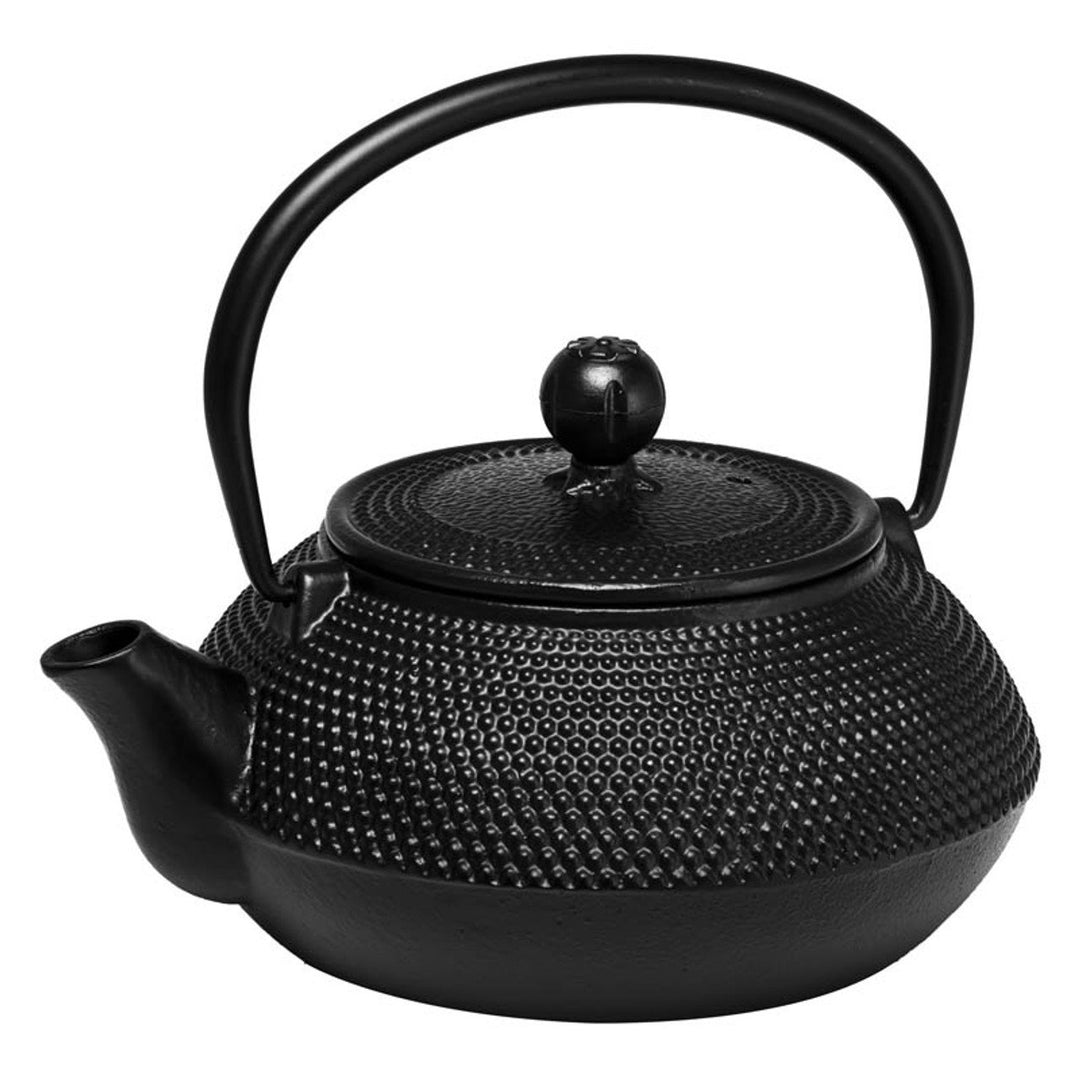 Cast Iron Teapot 800ml Hobnail Black