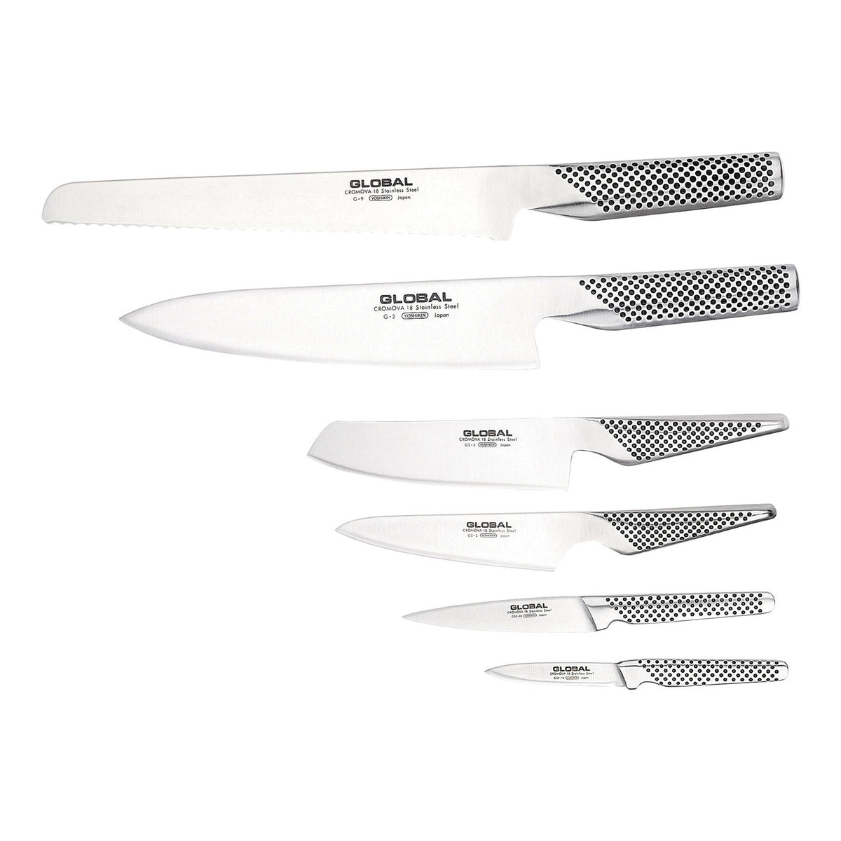 Global Kabuto Knife Block Set Black