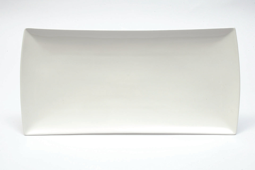 Emw Rec Platter 26x15 White Bistro