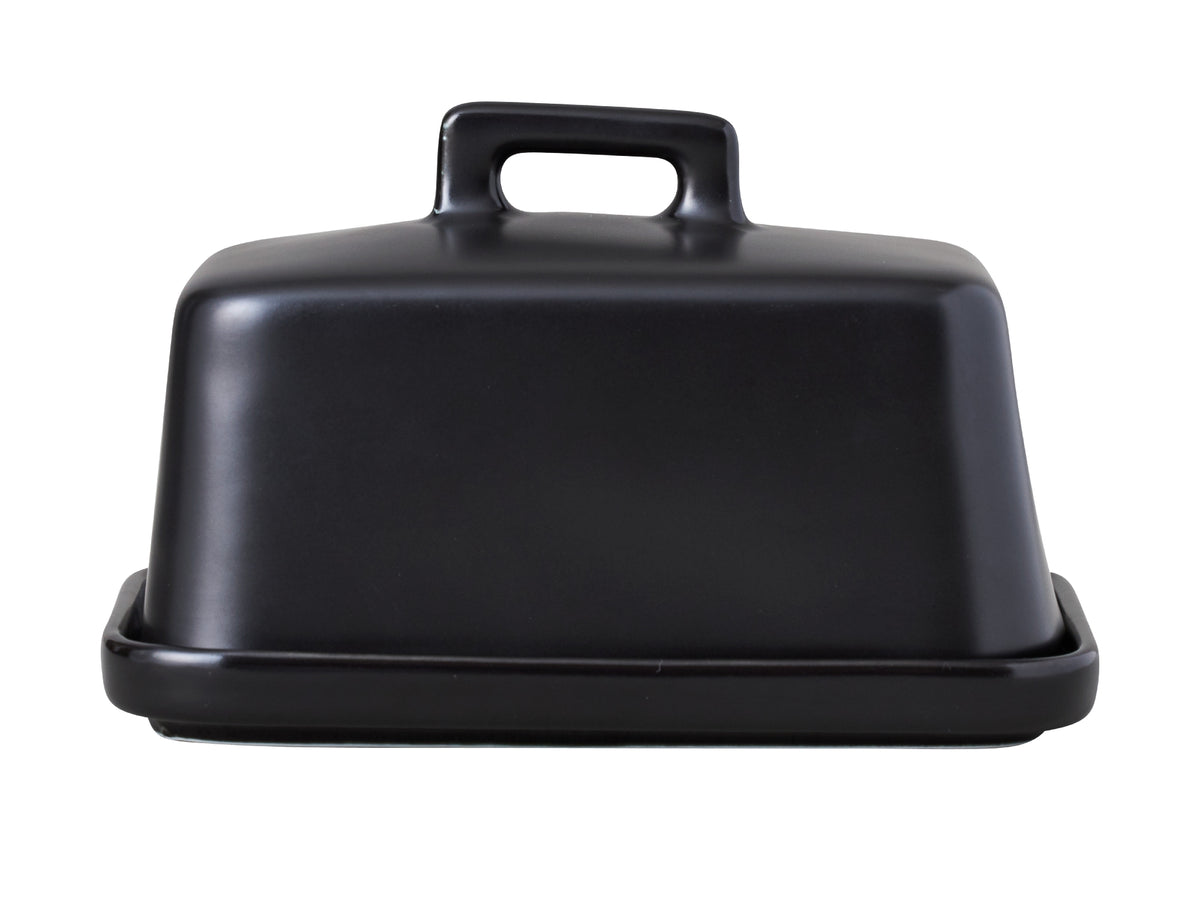 Mw Epicurious Butter Dish Black Gift Boxed