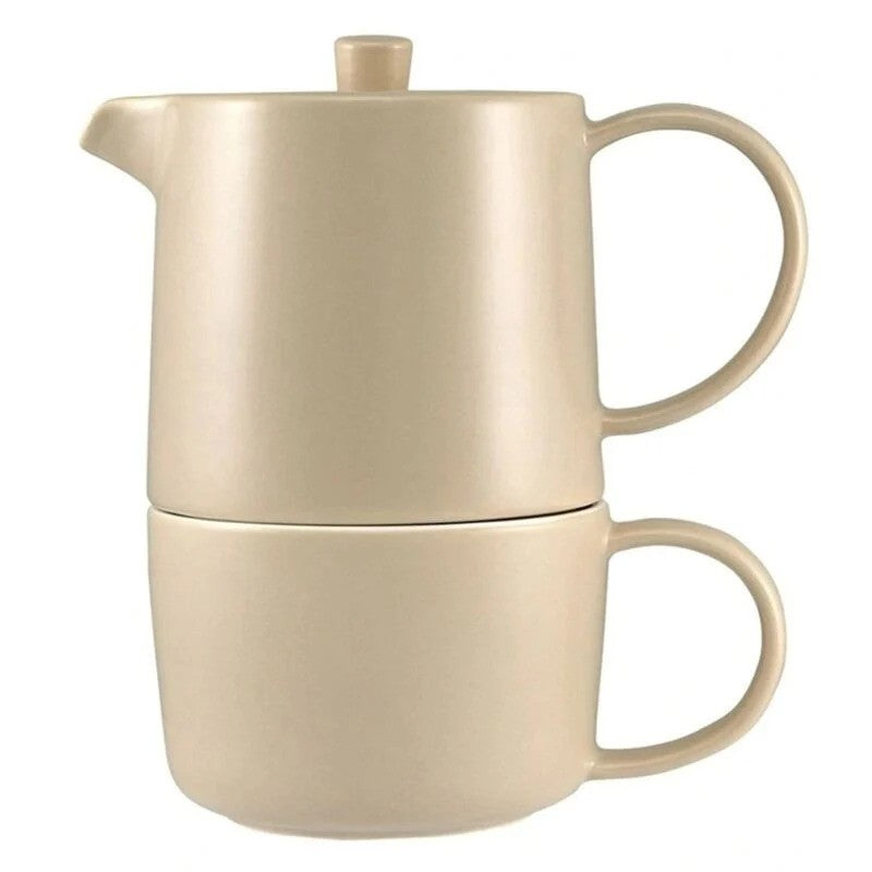 Maxwell & Williams Teapot For One Cafe Life Sand