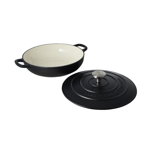 Mw Cast Iron Braiser Black 27Cm / 3.3L Gift Boxed