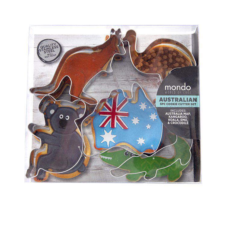 Mondo Australian 5pc Cookie Cutter Set