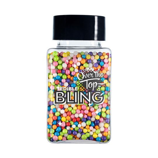 Rainbow Sprinkles Over The Top Bling Edible Sprinkles 60g