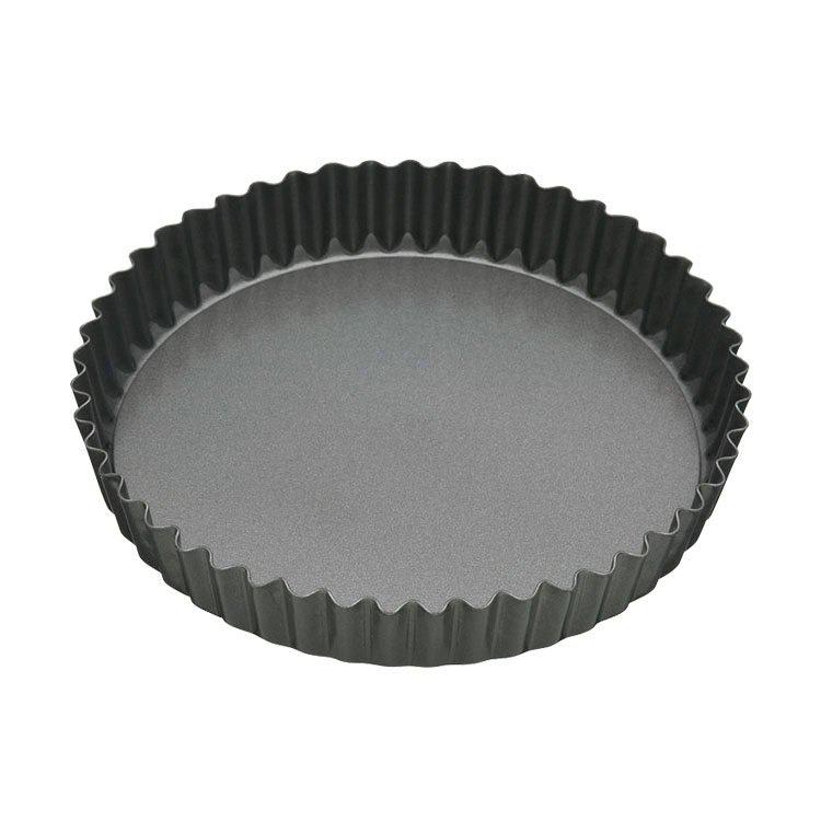 Masterpro Non-Stick Loose Base Round Flan/Quiche Tin Black - 30Cm