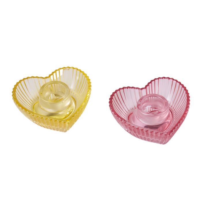 Farini Candle Holder Set/2 Asst Colours