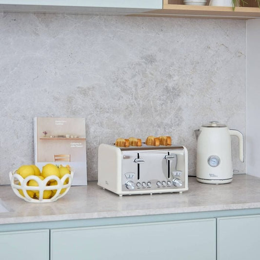 Dw Newbury Vintage 4 Slice Toaster 29.2X26.5X18Cm Cream