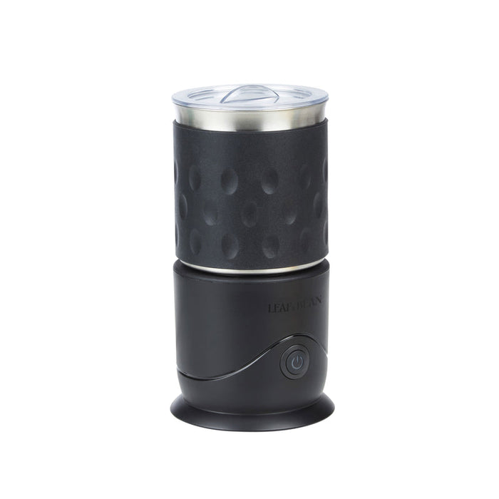 Leaf & Bean Electric Magnetic Milk Frother & Warmer Matte Black 11X11X22Cm 380Ml