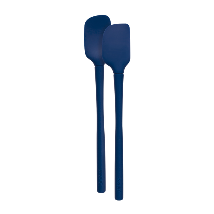 Tovolo "flex-core" All Silicone Set 2 Mini Spatula/spoonula - Deep Indigo