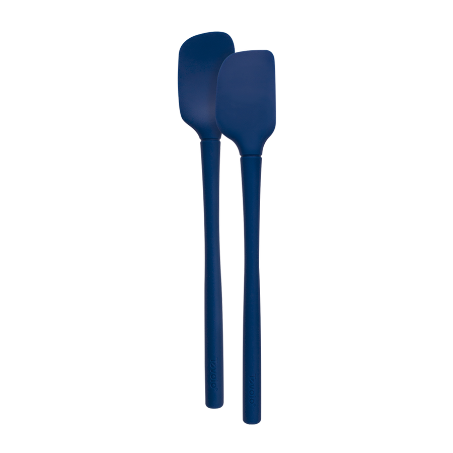 Tovolo "flex-core" All Silicone Set 2 Mini Spatula/spoonula - Deep Indigo
