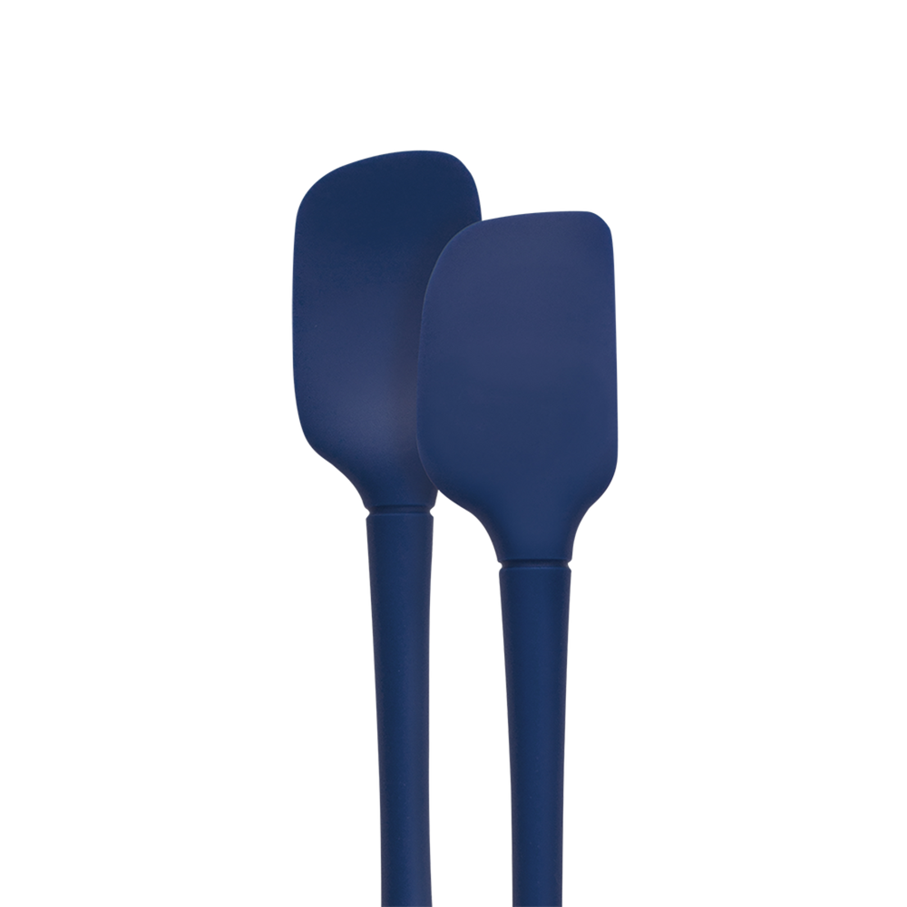 Tovolo "flex-core" All Silicone Set 2 Mini Spatula/spoonula - Deep Indigo