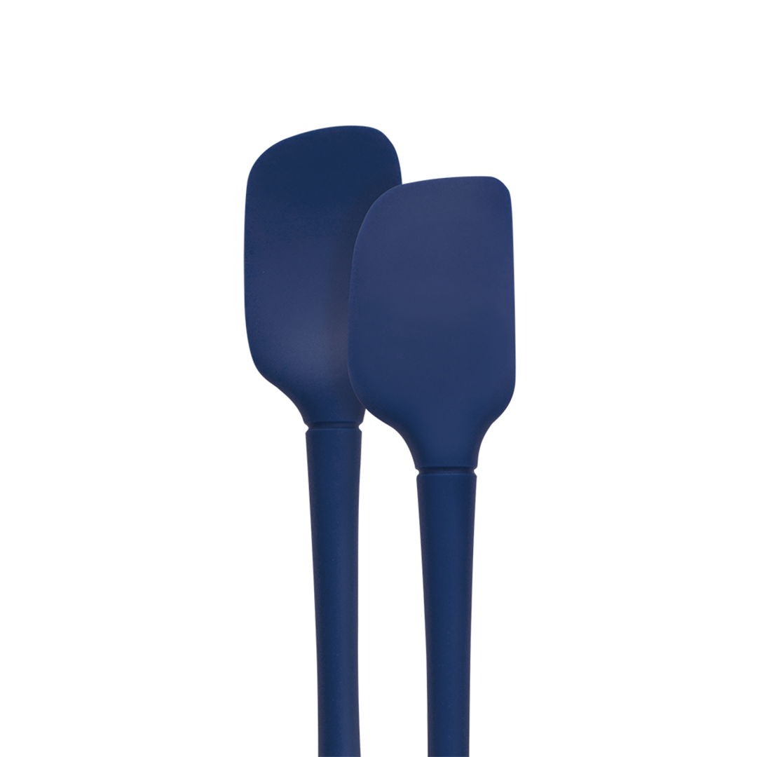 Tovolo "flex-core" All Silicone Set 2 Mini Spatula/spoonula - Deep Indigo