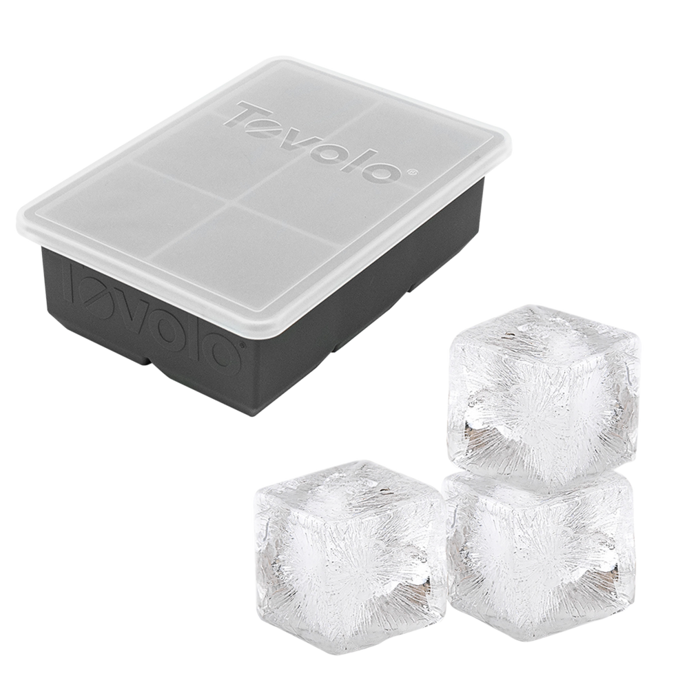 King Cube Ice Tray W/ Lid (charcoal)