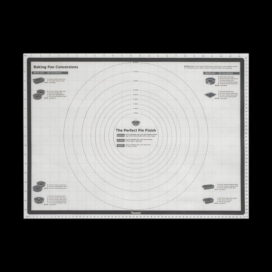 Truebake Silicone Pastry Mat With Reference Marks - Charcoal