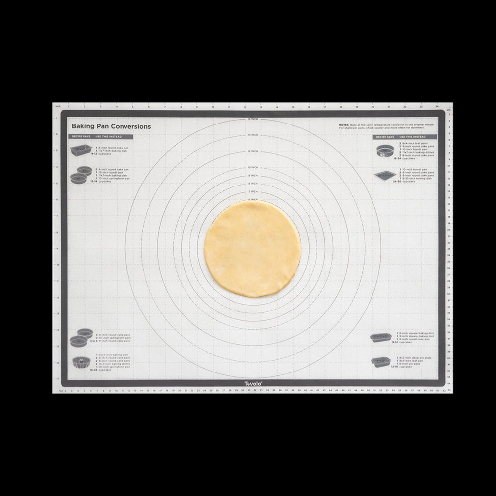 Truebake Silicone Pastry Mat With Reference Marks - Charcoal