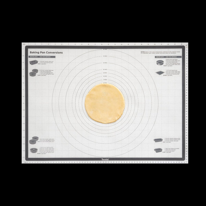 Truebake Silicone Pastry Mat With Reference Marks - Charcoal