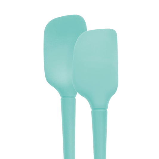 Tovolo Flex-core All Silicone Set 2 Mini Spatula/spoonula - Light Aqua