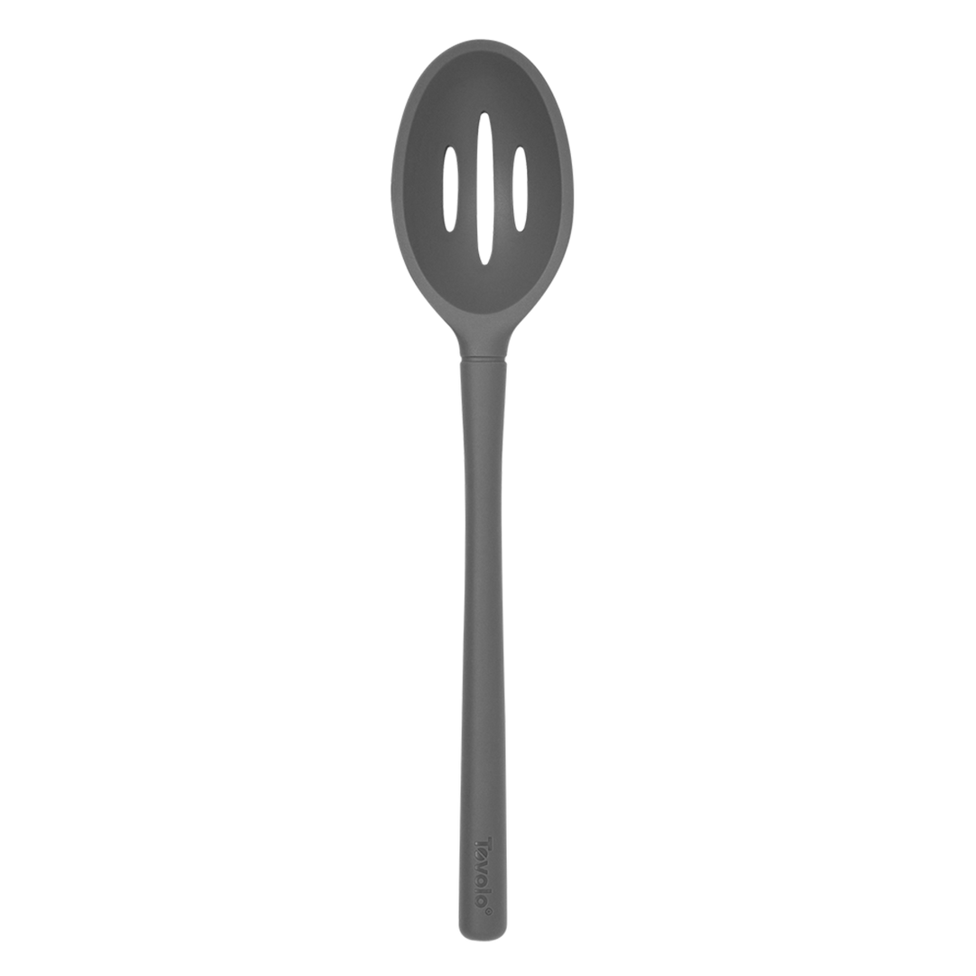 Tovolo "flex-core" All Silicone Slotted Deep Spoon (charcoal)