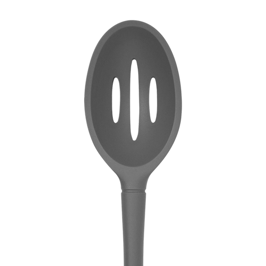Tovolo "flex-core" All Silicone Slotted Deep Spoon (charcoal)