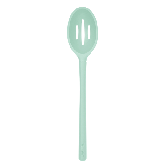 Tovolo "Flex-Core" All Silicone Slotted Deep Spoon (Light Aqua)