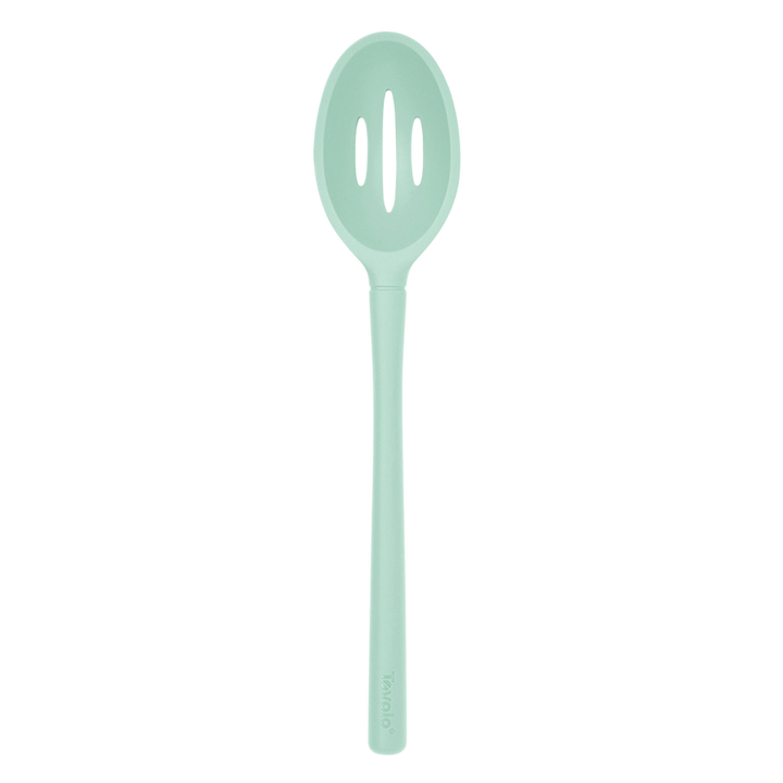 Tovolo "Flex-Core" All Silicone Slotted Deep Spoon (Light Aqua)