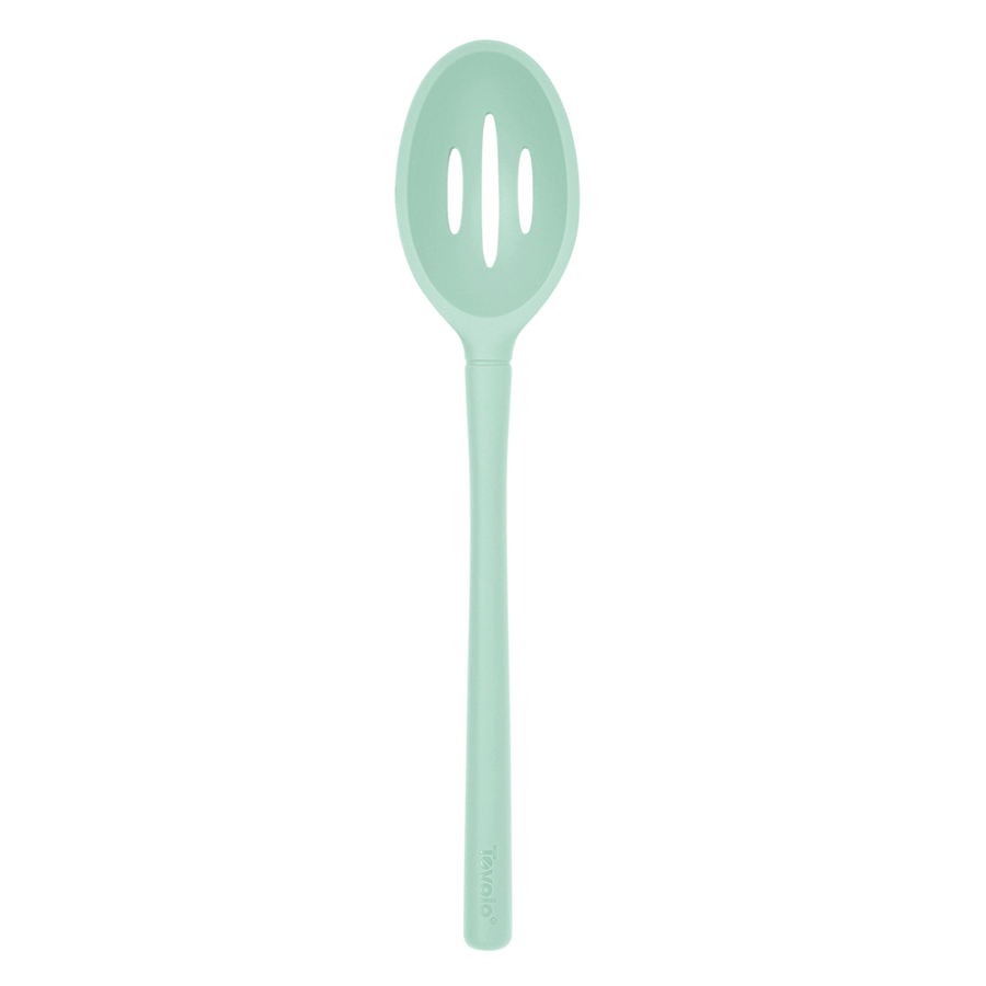 Tovolo "Flex-Core" All Silicone Slotted Deep Spoon (Light Aqua)