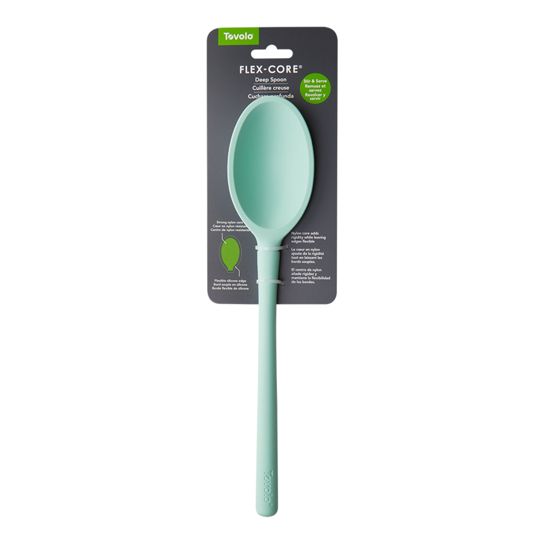 Tovolo "flex-core" All Silicone Deep Spoon (light Aqua)