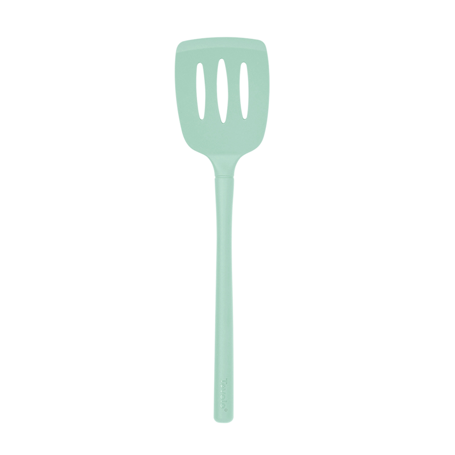 Tovolo "flex-core" All Silicone Slotted Turner (light Aqua)